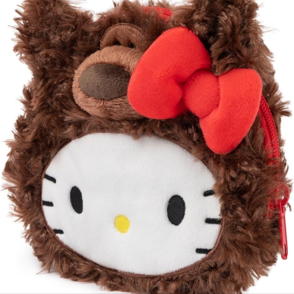 Gund + Sanrio Hello Kitty Philbin Teddy Bear Plush Pouch with Zipper New, Unopen - Picture 4 of 8